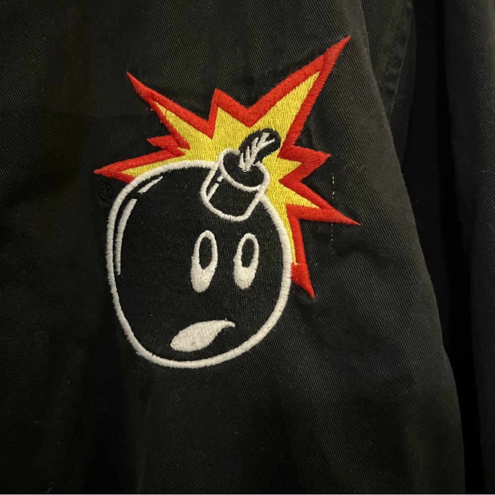 The Hundreds Black Hooded Jacket with Adam Bomb Graphic patch - Picture 5 of 8